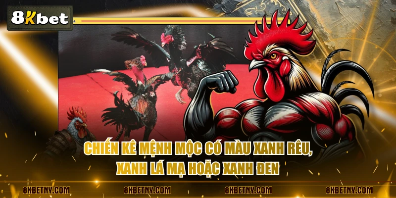 Cách Xem Màu Mạng Gà Đá Đúng Nhất Cho Tân Binh Cá Cược 3 Chiến kê mệnh Mộc có màu xanh rêu, xanh lá mạ hoặc xanh đen